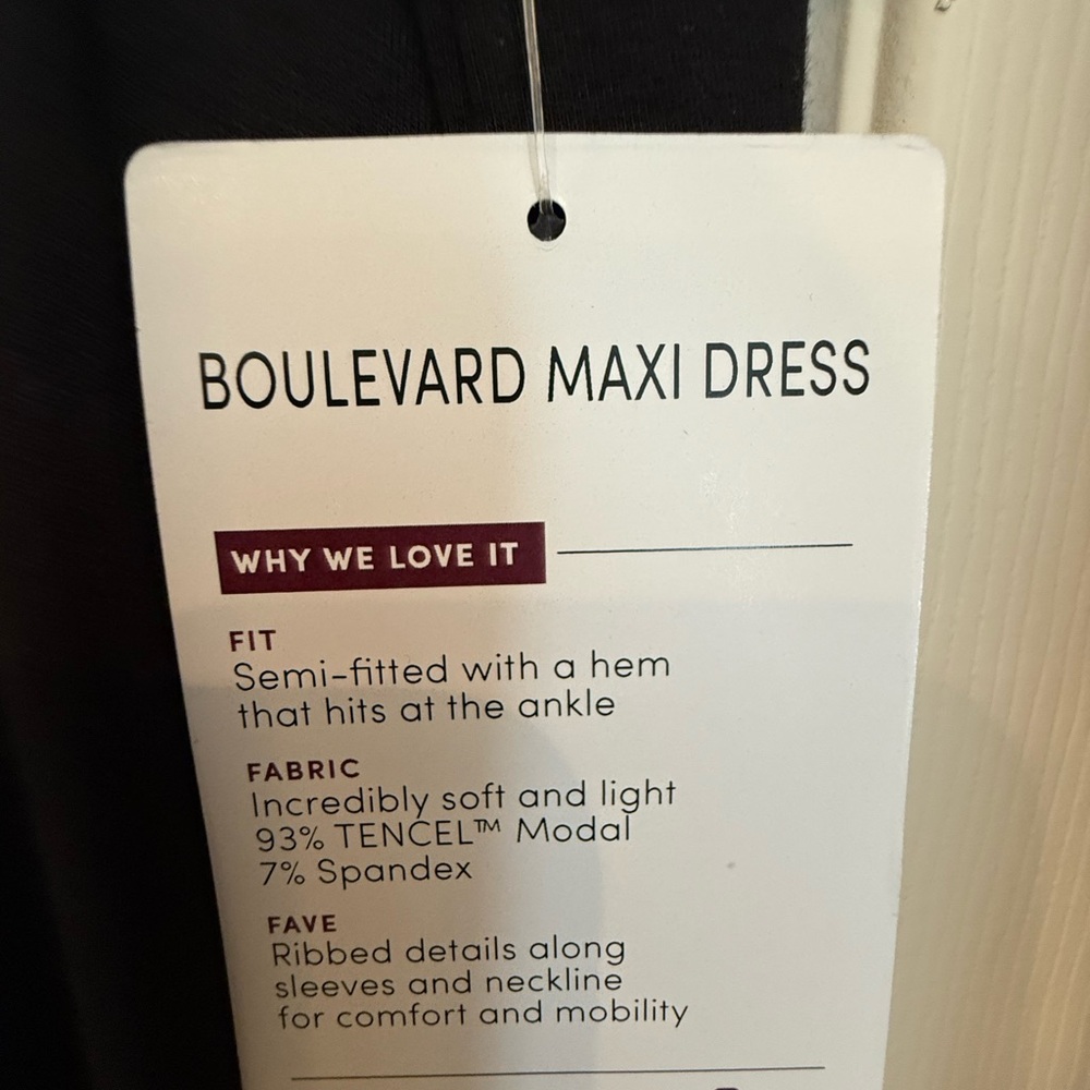 Athleta Black Maxi Dress with Side Slit - Picture 5 of 9